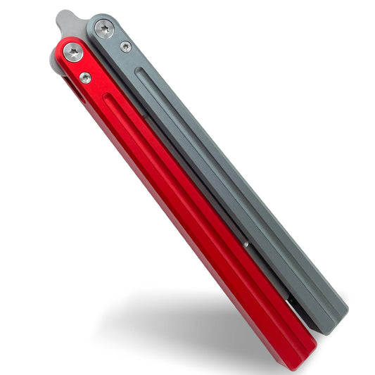 Larqety Finger Flip Tool,Adopting aluminum alloy material and bushing design,Sturdy and lightweight, Excellent balance,Great for Beginners (Red)