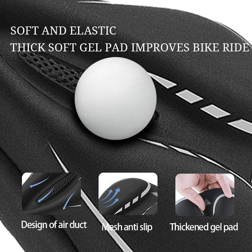 TOSUOD Bike Seat Cover Gel Padded Bicycle Seat Cover for Men Women Narrow Bike Seat Cushion Comfort Foma Bicycle Seat Cushion for Outdoor & Indoor(11"x7")