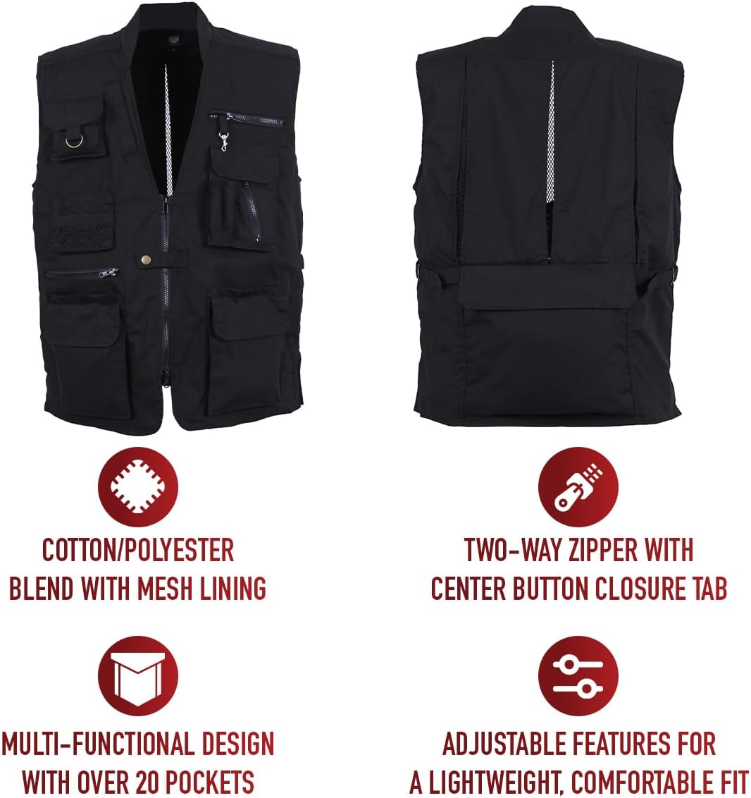Rothco Conceal-Ops Plainclothes Vest - Ultimate Everyday Carry Utility