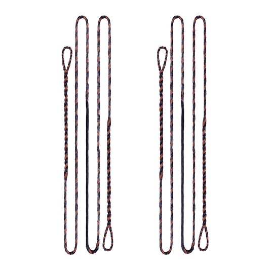 sanlida Archery 2PCS Dynaflight BCY D97 Handmade Flemish Twist Bow String 16 Strands Replacement for Traditional Longbow Recurve Bow One-Piece Bow, AMO Length 68" and 60" (AMO 68" (Actual 65"))