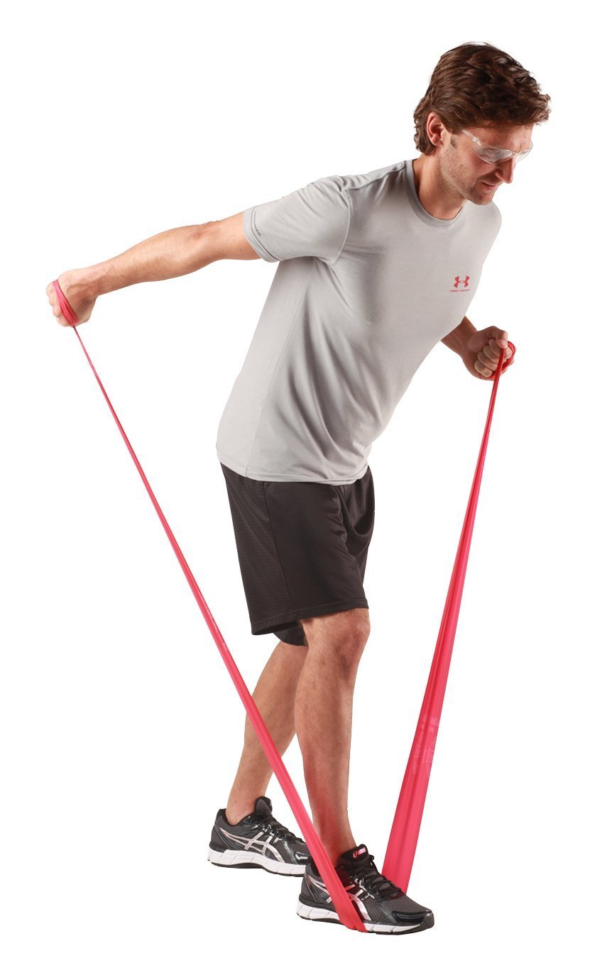 THERABAND Resistance Bands, 5 Foot, 15 Count Professional Latex Elastic Bands For Upper & Lower Body Exercise, Physical Therapy, Pilates, At-Home Workouts, & Rehab, Heavy Green, Intermediate, Level 3