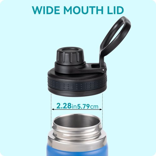 Soledea Spout Lid Replacement Chug Lid for Hydroflask, Simple Modern, Iron Flask and Other Wide Mouth Water Bottles