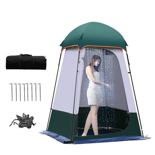 Camping Tent Shower Tent,Outdoor Changing with Built-in Hook,Holds 20 Liters of Water,63 * 63 * 95 Inch,210D Oxford Cloth Waterproof - Portable Toilet Shelter with Carrying Bag for Camping,Beach