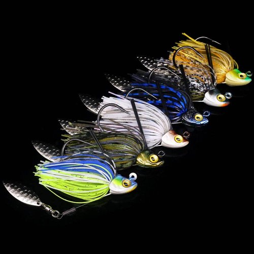 Swim-Jigs-for-Bass-Fishing-Lures Swimbait Underspin Swimming Bass Jigs 1/2 3/8 1/4 oz