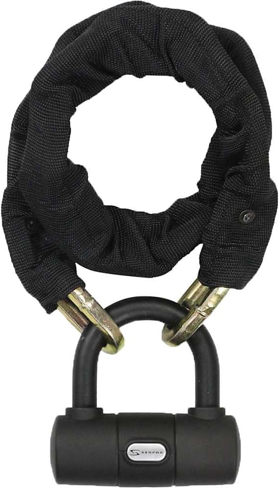 Serfas Suburbs 10mm Hardened Steel U-Lock & Chain for Bicycle Security
