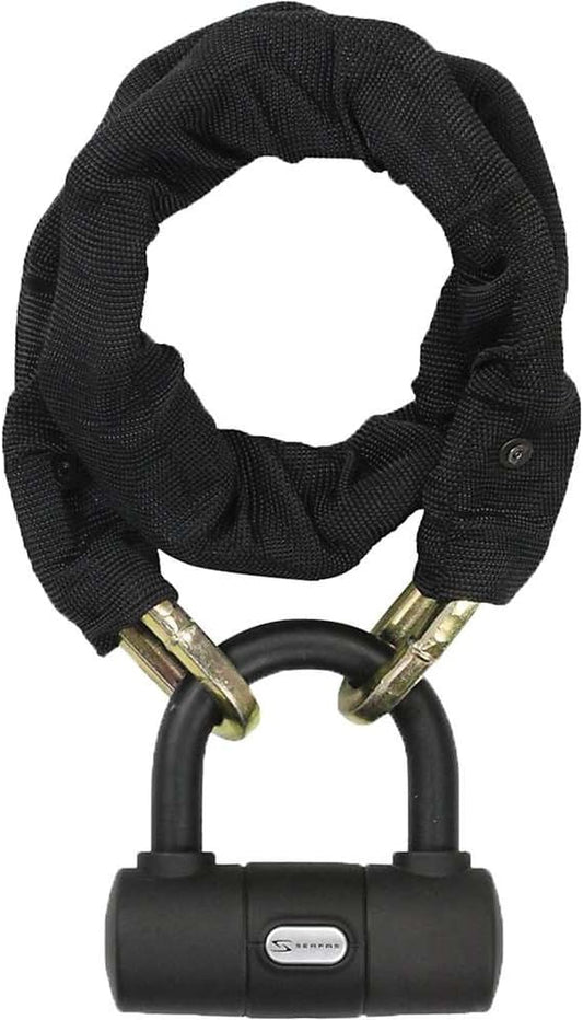 Serfas Suburbs 10mm Hardened Steel U-Lock & Chain for Bicycle Security