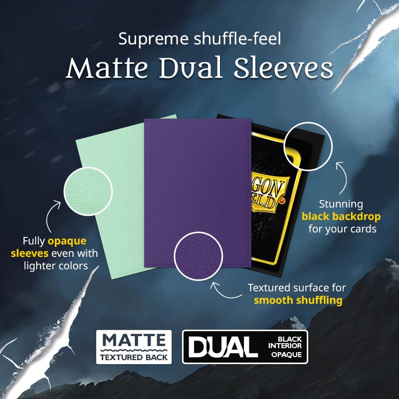 Dragon Shield Japanese Dual Matte Card Sleeves - Soul Purple, 1 Pack