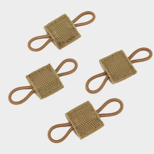 20 Pieces Molle Accessories Tactical Binding Retainer Gear Holder Clip Molle Webbing Binding Ribbon Elastic Buckle Multipurpose for Fixed Tactical Gear,Tactical Backpack Vest Attachments （khaki）