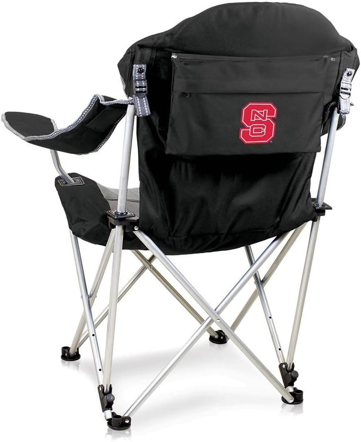 PICNIC TIME NCAA Arkansas Razorbacks Reclining Camp Chair - Beach Chair for Adults - Sports Chair with Carry Bag