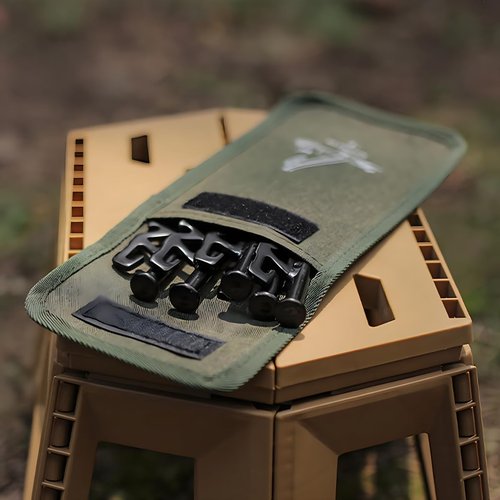 TBACW 8 Pack Tent Stakes 12 in Tent Stakes Heavy Duty Tent Pegs Tarp Pegs Camping Stakes for Outdoor Camping Canopy Outdoor Metal Stakes with Storage Bag