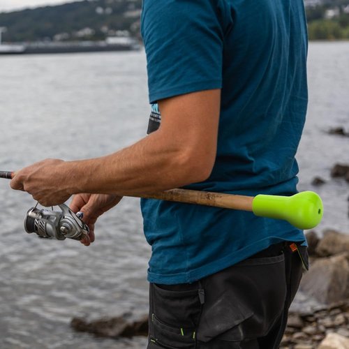 MiOYOOW Fishing Rod Butt Cushion, Portable Belly Top Fishing Pole Support Sea Fish Tackle Accessories for Boat Fishing Rock Fishing