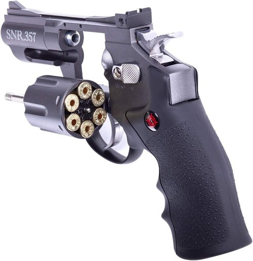 Crosman SNR357 Snub Nose .177-Caliber Pellet/ BB CO2-Powered Revolver