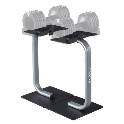BYZOOM FITNESS Adjustable Dumbbell Stand Rack Holder Weight Training Fitness Exercise for Home Gym Woman Beginner Black