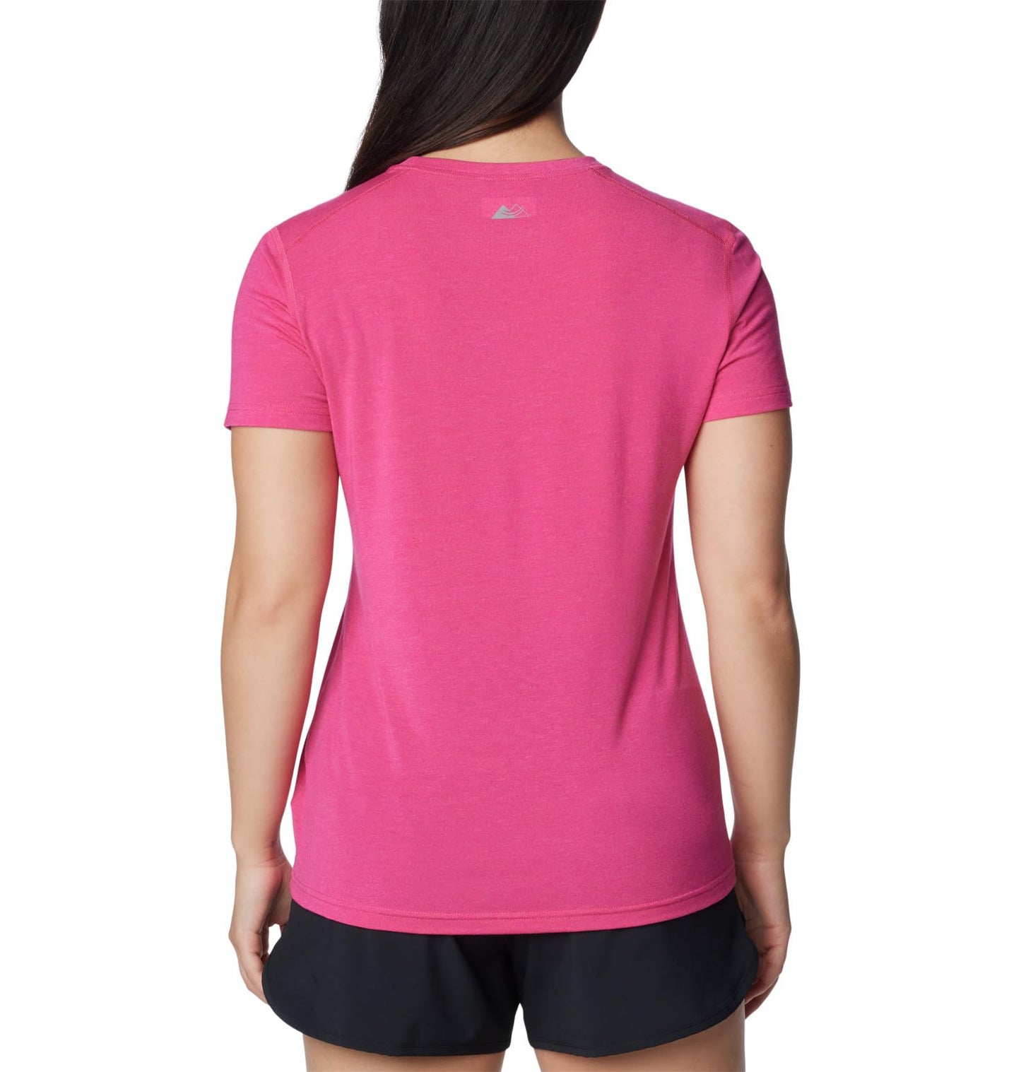 Columbia Women's Endless Trail Running Tech Tee, Ultra Pink, Large