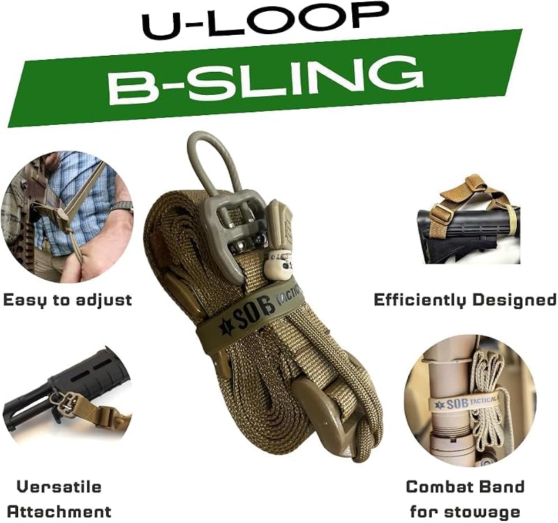 U-Loop Attachment for B-Sling 1 Inch Tactical Sling - Ranger Green