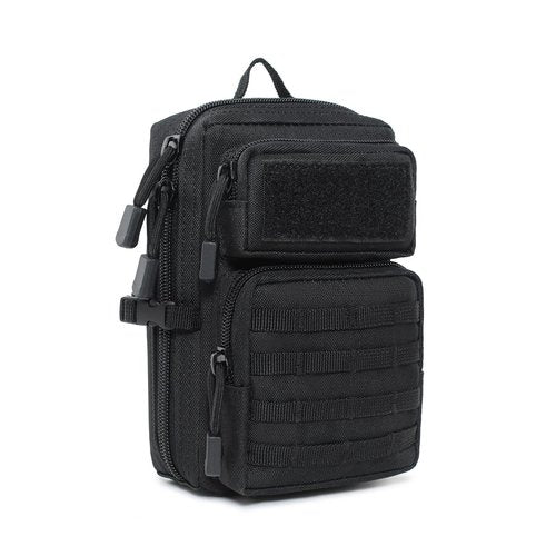 HOUSON Tactical EDC Bag, Waist Bag Molle Belt Bag Molle Multifunctional Bag Cell Phone Bag for Camping Hiking Cycling