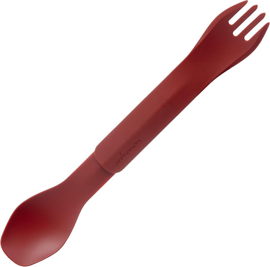 humangear GoBites Duo and Bio Duo Travel Silverware, Full Size Portable Fork & Spoon, Reusable Utensil Set, PC and BPA-free, Food-Safe Nylon or Plant-Based Resin, ﻿Extended - 9.1” X 1.6”