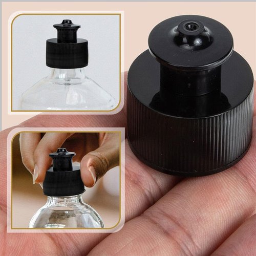 Upkoch 10pcs Bottle Caps Hand Drawn Mineral Seal Mineral Water Bottle Tops Push and Pull Round Kettle Dish Replacement Cover Plastic Bottle Caps Leakproof Waterbottles