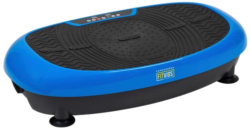Signature Fitness Vibration Plate Exercise Machine Workout Vibration Fitness Platform with Resistance Loops and Resistance Band, 2D