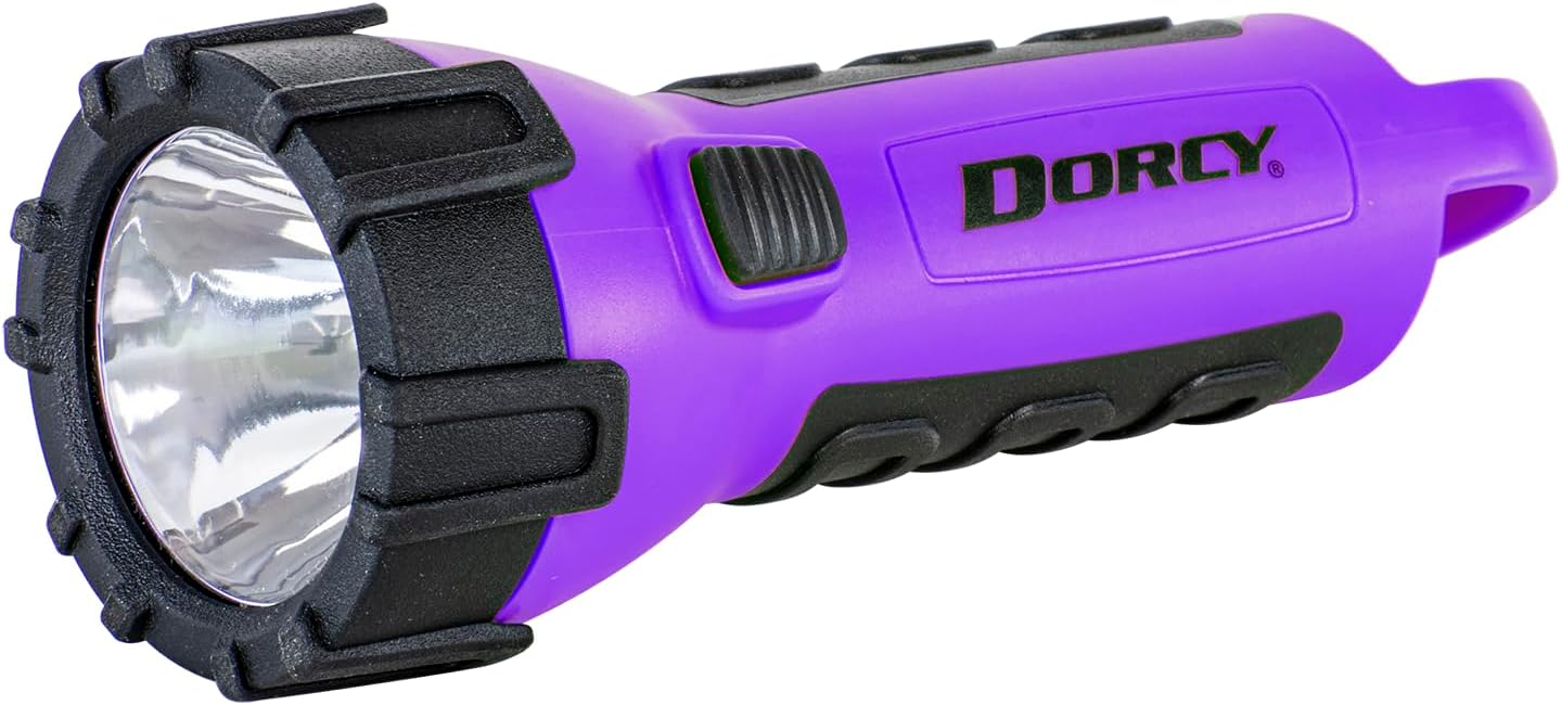 Dorcy 55 Lumen Floating Water Resistant LED Flashlight with Carabineer Clip, Pink ( 41-2509)