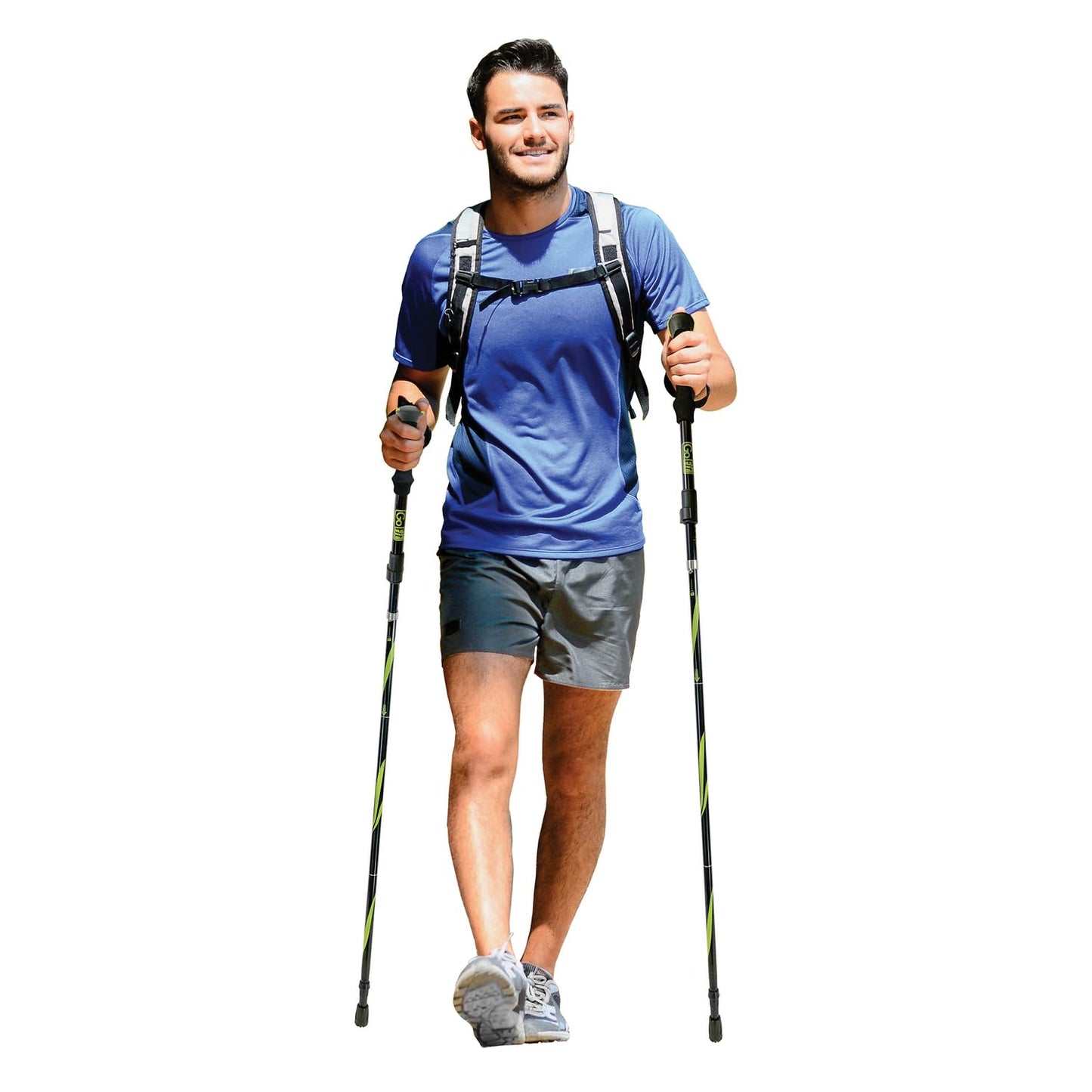 GoFit GoTrek Trekking Poles, Black, Pair