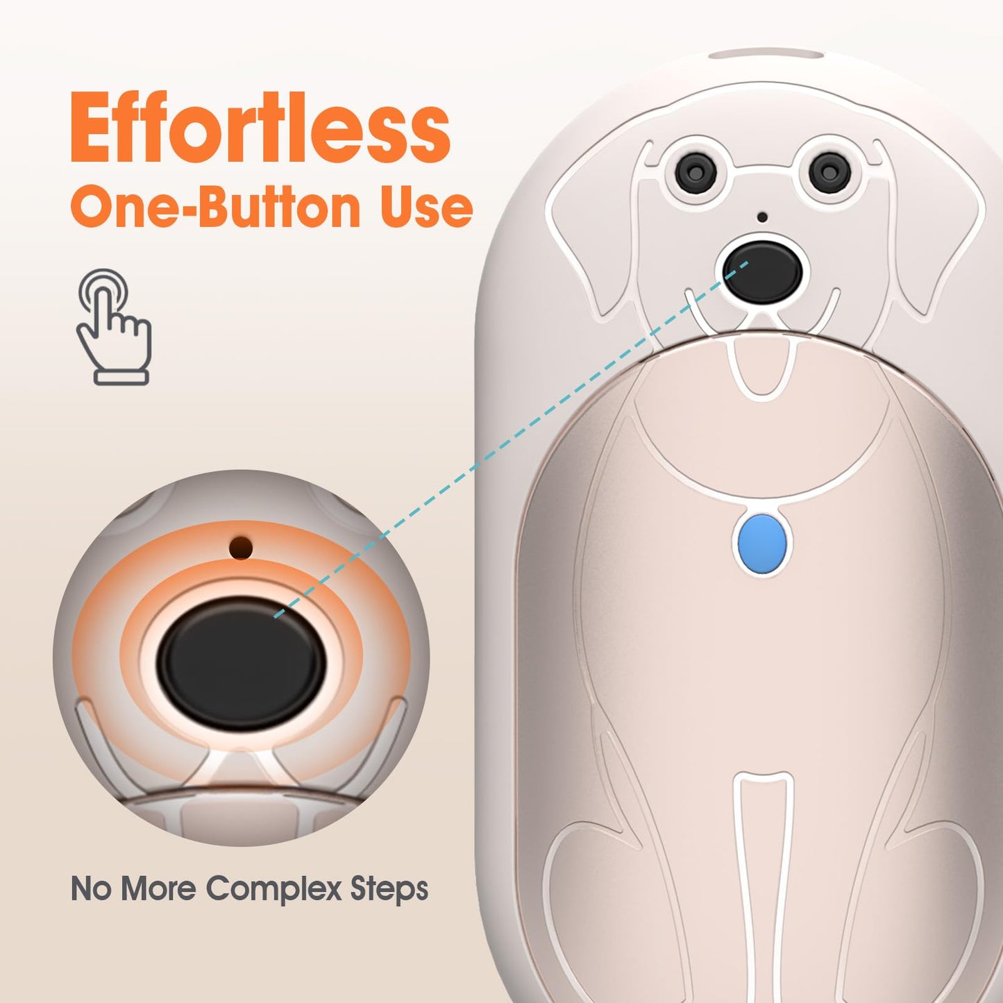 Hand Warmers, 2 Pack 6000mAh Rechargeable Hand Warmer for Outdoors, for Men Women, White