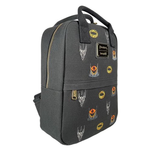Loungefly GT Exclusive Lord of the Rings Sauron AOP Canvas Mini Backpack