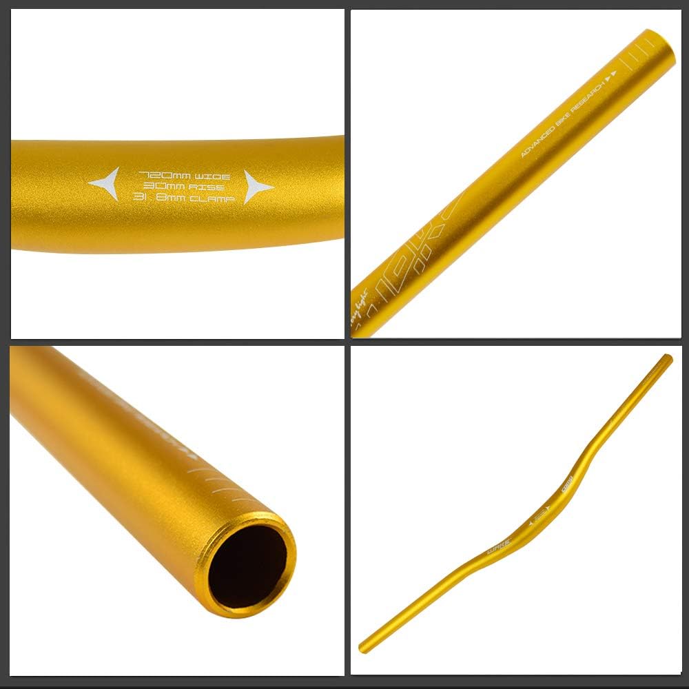 Wake Bicycle Handlebars 31.8 mm Mountain Bike Handlebar 720mm/780mm Aluminium Alloy MTB Handlebar Bicycle Riser Bars Extra Long Bicycle Handlebars for Downhill Cycling Racing