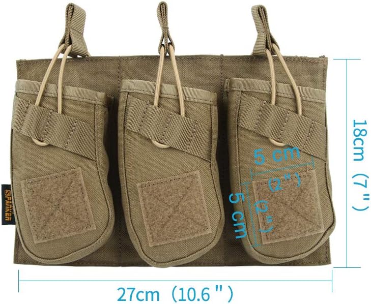 EXCELLENT ELITE SPANKER Single/Double/Triple Open Top Molle Mag Pouch AK Magazine Pouch for AK47 AK74 AR-15 Pmags Magazine