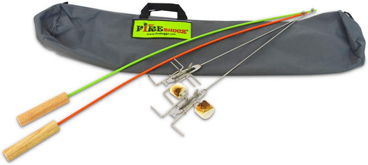 Fishing Pole Campfire Roasters Bundle Packs Campfire Roasting Sticks Outdoor Firepit Tools