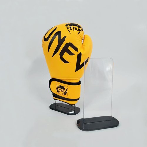 LITAITAI 1 Pack Boxing Glove Stand, Boxing Gloves Display Case, Vertical Boxing Glove Display Stand Baseball Glove Display Holder