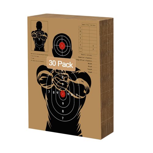 DEZIBOX Shooting Targets Cardboard 17.24x13.3 Inch, Thick Cardboard Targets for Shooting Range, Silhouette Paper Target for Indoor and Outdoor Practice