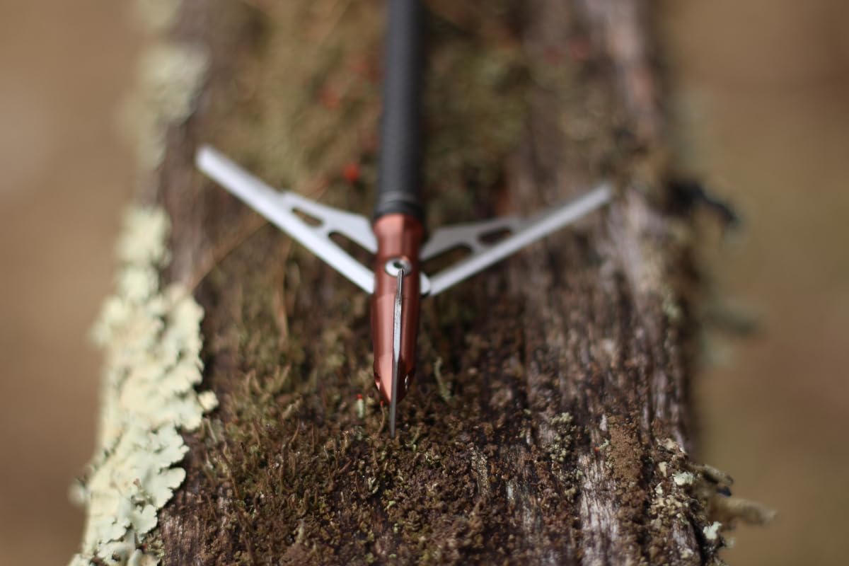 RAGE Xtreme Turkey Broadhead 2.3" x .75" Cut, 100 Grain - 2 Pack Brown