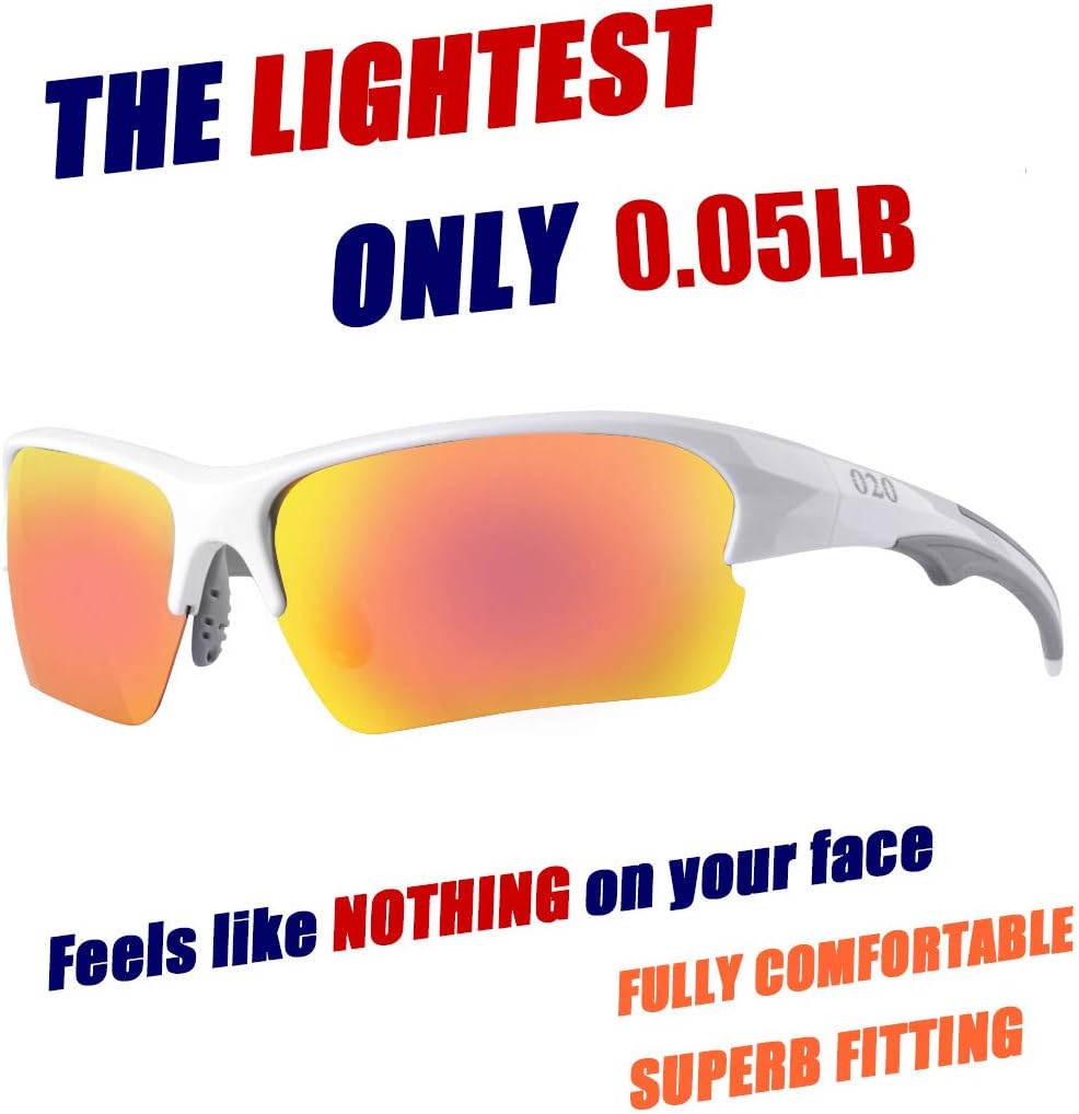 O2O Polarized Sports Sunglasses for Softball Baseball Men Women Teens Youth 020 Polarized Sunglasses