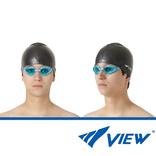 VIEW Swimming Gear V-230ASA Blade Orca SWIPE Anti-Fog Racing Swim Goggles, Aquamarine