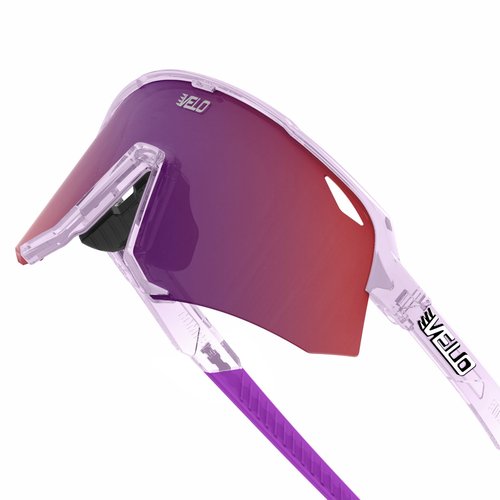 VELO Shades Cutter 2X1 – Phantom – Baseball/Softball Sunglasses – By Jax at The Bullpen Training (Purple, Sml Adlt/Youth)