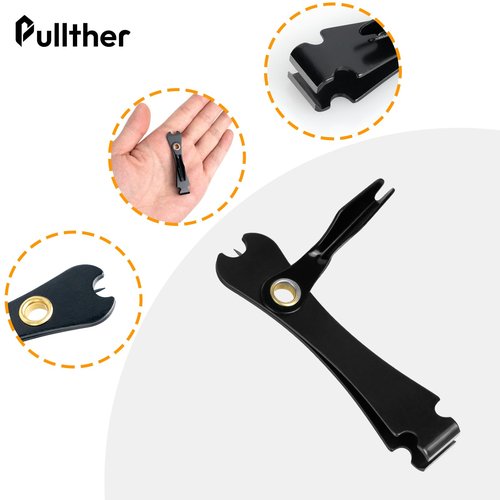 pullther fishing Fishing Knot Tying Tool, Multifunctional Fly Fshing Nippers,3 in 1 Fly Fishing Line Cutter with Retractor