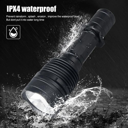 WINDFIRE Green Hunting Light LED Tactical Flashlight 300 Yards Spotlight Predator Lights Hog Coyote Fox Varmint Single Mode Flashlights Kit with Scope Mount, Remote Pressure Switch