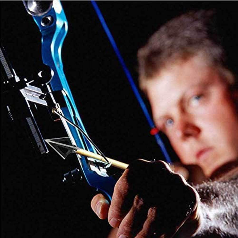 JIANZD Archery Broadheads 100 Grain Fixed Blades Screw-in Arrowheads for Crossbow Recurve Bow and Compound Bow