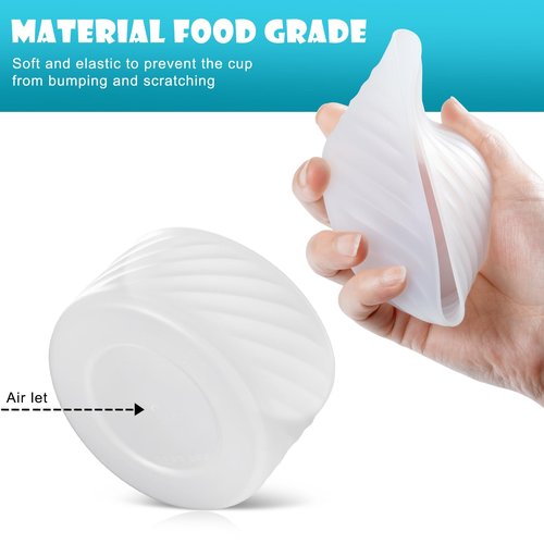 Silicone Boot for Owala 32 OZ Water Bottle, Boots Protector Sleeve Cover Bottom Bumper compatible with FreeSip Owala Water Bottles (Clear, 8.5 CM Boot Fits Owala 32 OZ Bottle)