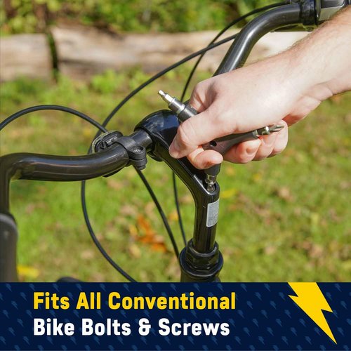 White Lightning 6-in-1 Bike Tool - Maintenance Tool for Mountain, Road and Electric Bicycles