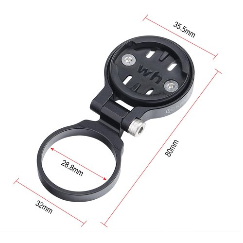 KREMORV Bike Stem Mount Adjustable Bicycle Computer Mount for Wahoo Elemnt Bolt and Mini, Black