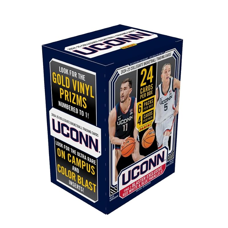 UConn Huskies Basketball Trading Card Blaster Box 2024 NCAA Collectibles