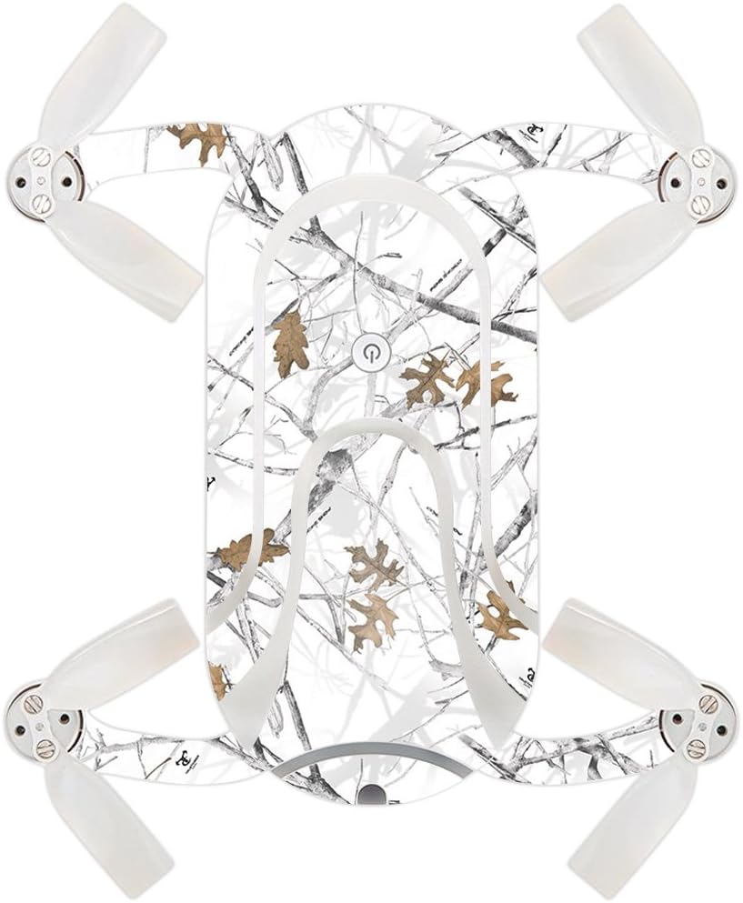 MightySkins Skin Compatible with ZEROTECH Dobby Pocket Drone – Conceal Snow | Protective, Durable, and Unique Vinyl Decal wrap Cover | Easy to Apply, Remove, and Change Styles | Made in The USA