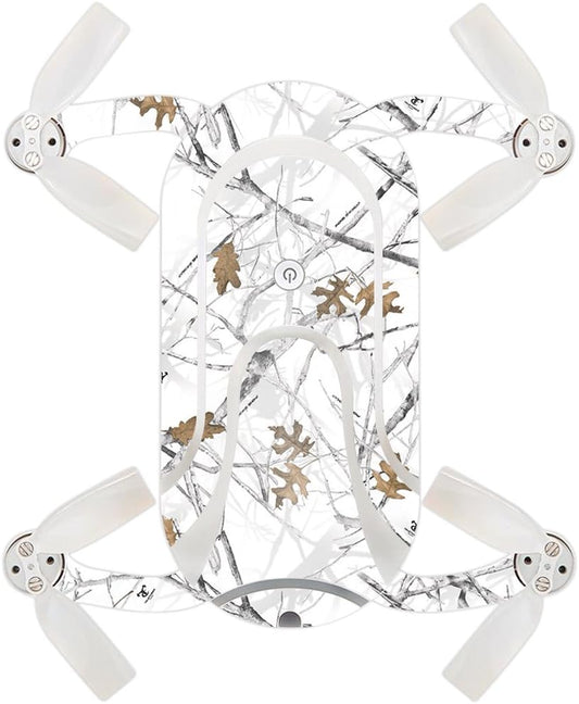 MightySkins Skin Compatible with ZEROTECH Dobby Pocket Drone – Conceal Snow | Protective, Durable, and Unique Vinyl Decal wrap Cover | Easy to Apply, Remove, and Change Styles | Made in The USA