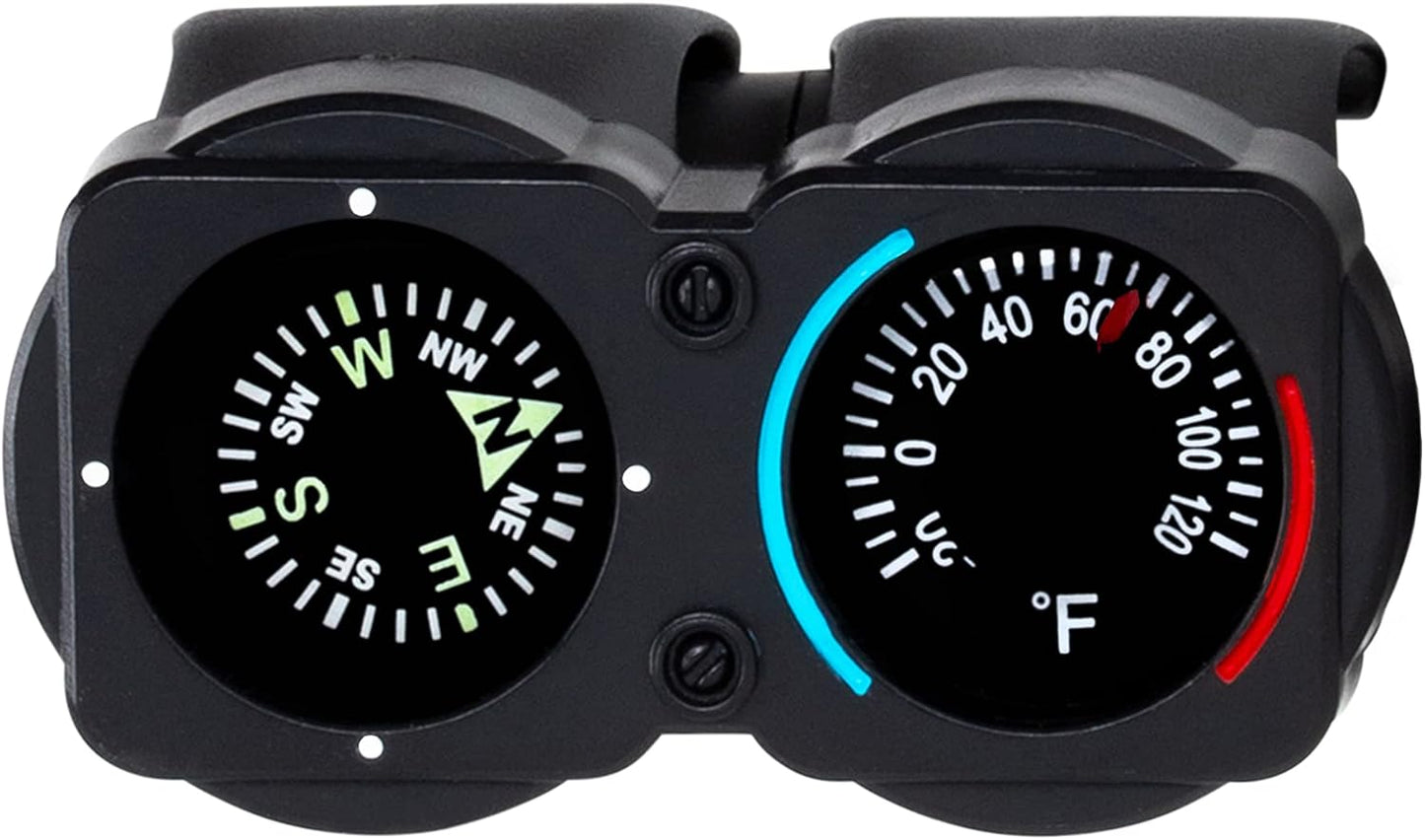 Sun Company CyclGage Bike Thermometer and Compass | Bicycle Handlebar Accessory