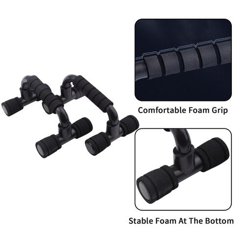Lizbin Push up Bar, Push Up Bars Strength Training, Push-up Bracket Board with Non-Slip Sturdy Structure, Push Up Bars for Men & Women, Push Up Stands Handle Gym Exercise Equipment Home Fitness(Black)