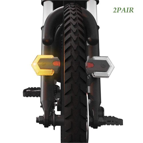 LIANGLIDE Turn Front and Rear Safety Warning Light with Remote Control Tail Light for Outdoor Cycling (As Shown)