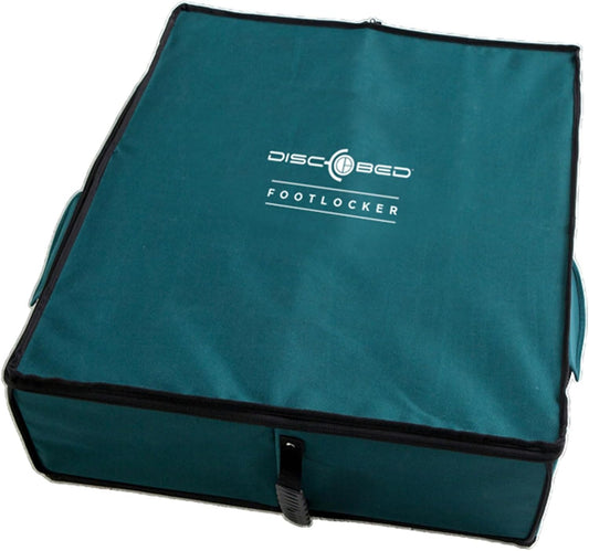 Expandable Green Footlocker for Camping Gear - Disc-O-Bed Under Cot Storage