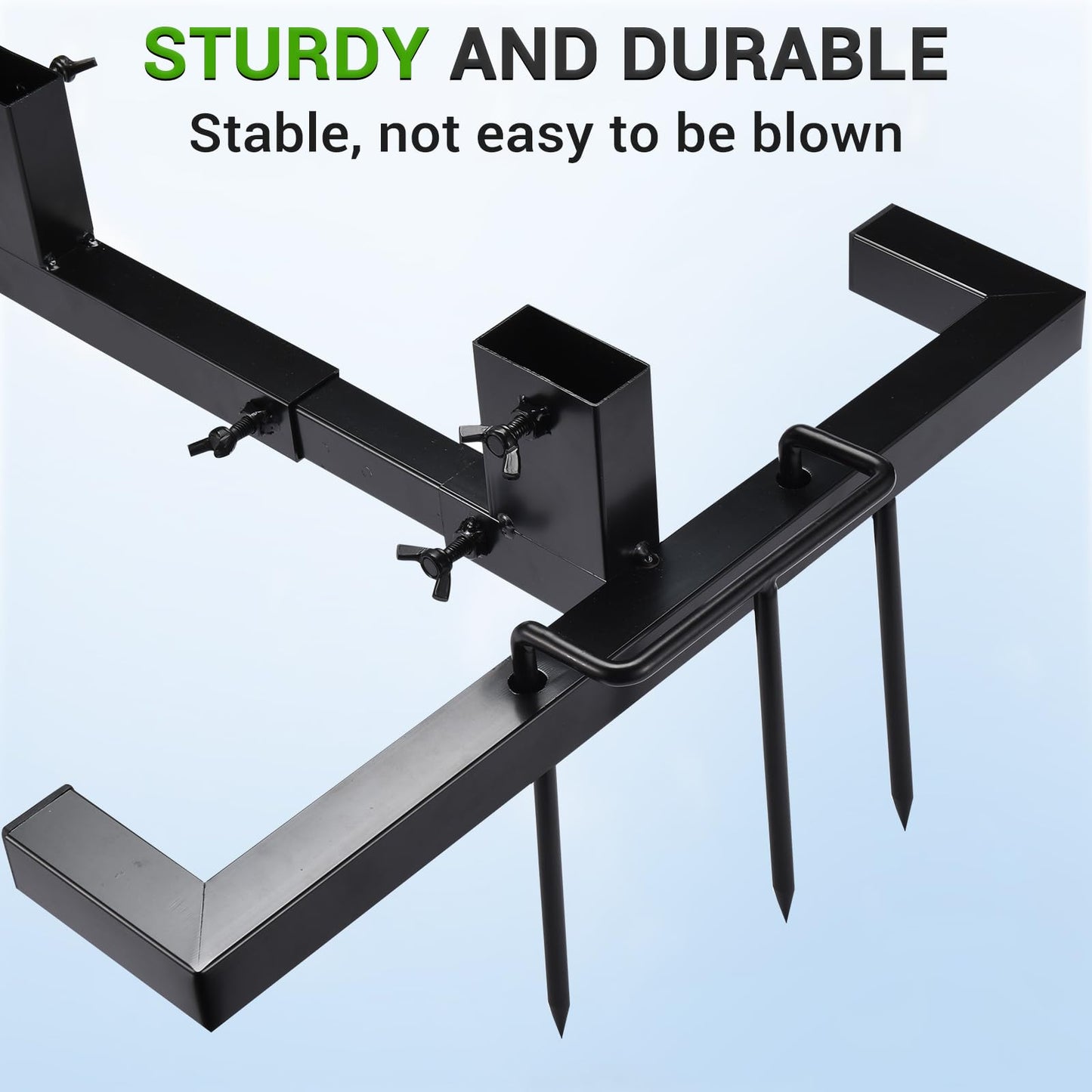 GADFISH Adjustable Shooting Target Stand Base, Heavy Duty Shooting Target Base Set for Outdoor Paper Targets Cardboard - USPSA/IPSC - IDPA Practice - 1 Pack (Wooden Stakes Not Included)